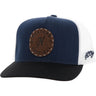 Hooey - Youth Spur Denim 5-Panel Trucker Cap With Leather Circle Patch