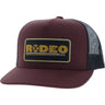 Hooey - Mens Rodeo 5-Panel Trucker Cap With Rectangle Patch