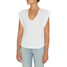 7 For All Mankind - Womens Pleated Sleeveless T-Shirt