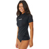 Rip Curl - Womens Clashort Sleeveic Surf Short Sleeve Upf Rashguard