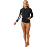 Rip Curl - Womens High Tide Upf Zip Thru Long Sleeve Rash Guard