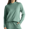 Free Fly - Womens Bamboo Lightweight Fleece Cropped Hoodie