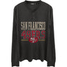 Junk Food - Mens 49Ers Long Sleeve Henley