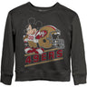 Junk Food - Girls 49Ers Mickey Ctp Fleece Sweatshirt