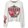 Junk Food - Womens Chiefs Helmet Crop Fleece Sweatshirt
