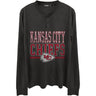 Junk Food - Mens Chiefs Long Sleeve Henley