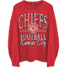 Junk Food - Mens Chiefs Lateral Crew Neck Fleece Sweatshirt