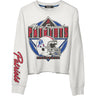 Junk Food - Womens Patriots Helmet Crop Fleece Sweatshirt