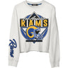 Junk Food - Womens Rams Helmet Crop Fleece Sweatshirt