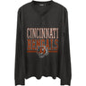 Junk Food - Mens Bengals Long Sleeve Henley