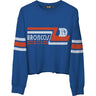 Junk Food - Womens Broncos Retro Crop Fleece Sweatshirt