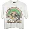 Junk Food - Womens Saints Game Time Mn Crop T-Shirt