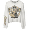 Junk Food - Womens Saints Helmet Crop Fleece Sweatshirt