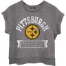 Junk Food - Womens Steelers Raglan Fleece Tank Sweater