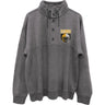 Junk Food - Mens Steelers Slant 1/4 Button Up Fleece Sweater