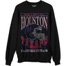 Junk Food - Unisex Texans Helmet Crew Neck Fleece Sweatshirt