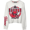 Junk Food - Womens Texans Helmet Crop Fleece Sweatshirt