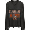 Junk Food - Mens Browns Long Sleeve Henley