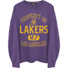 Junk Food - Mens Lakers Property Crew Neck Fleece Sweatshirt