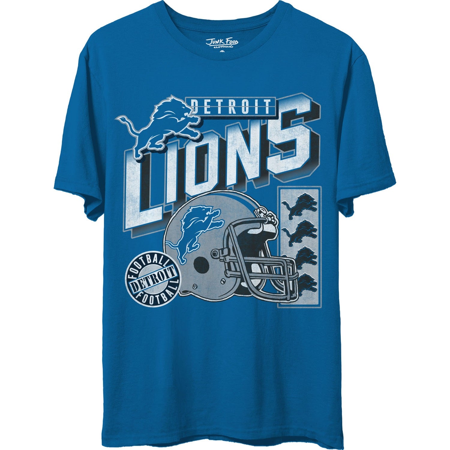 Junk Food - Unisex Lions Checkdown T-Shirt Dress Code Junk Food - Unisex Lions Checkdown T-Shirt Dress Code