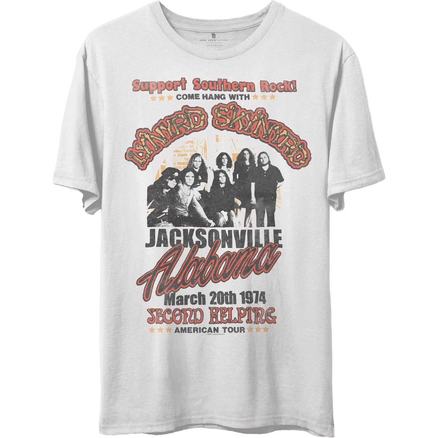 Junk Food Unisex Lynrd Skynrd America 74 T-Shirt – Dress Code