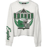 Junk Food - Womens Eagles Helmet Crop Fleece Sweatshirt