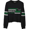 Junk Food - Womens Eagles Retro Crop Fleece Sweatshirt