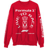 Junk Food - Mens F1 White Car Flea Market Crew Neck Sweatshirt