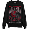 Junk Food - Unisex Falcons Helmet Crew Neck Fleece Sweatshirt