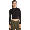 G-Star Raw - Womens Cropped Mock Slim Long Sleeve Top