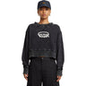 G-Star Raw - Womens Overdyed Cropped Logo Loose Regular Sweater