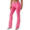 True Religion - Womens Becca Mr Big T Flap Bootcut Pants