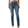True Religion - Womens Rhinestone Billie St Flap Supt Straight Jeans