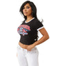 True Religion - Womens Crystal Contrast Ringer T-Shirt