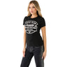 True Religion - Womens Crystal Logo Crew Neck T-Shirt