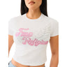 True Religion - Womens Crystal Wing Short Sleeve T-Shirt