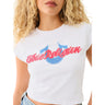 True Religion - Womens Cuff Sleeve T-Shirt