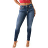 True Religion - Womens Jennie Mid Rise Super T Skinny Jeans