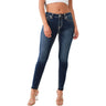 True Religion - Womens Jennie Mid Rise Super T Skinny Jeans