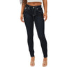 True Religion - Womens Jennie Mr Curvy Flap Skinny Jeans
