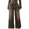 True Religion - Womens Jessie Super Flap Sup T Baggy Jeans