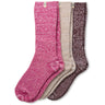 Ugg - Womens Rib Knit Slouchy Crew 3 Pack Socks