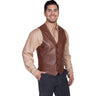 Scully - Mens Westrn Vest/Single Point