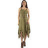 Scully - Womens Embroidery Dress With Handkerchief Bottom