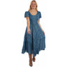 Scully - Womens Capsleeve Printed Lace Front Dress