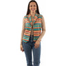 Scully - Womens Serape Lined Vest With Whipstitch