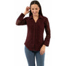 Scully - Womens Embroidery Blouse With Mesh Sleeves