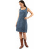 Scully - Womens Sleeveless Dress With Pockets And Embroidery