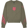Fox - Womens Elevated Oversized Fleece Crewneck Sweatshirt