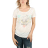 Mighty Fine - Womens Mickey Rainbow Crew T-Shirt In Linen